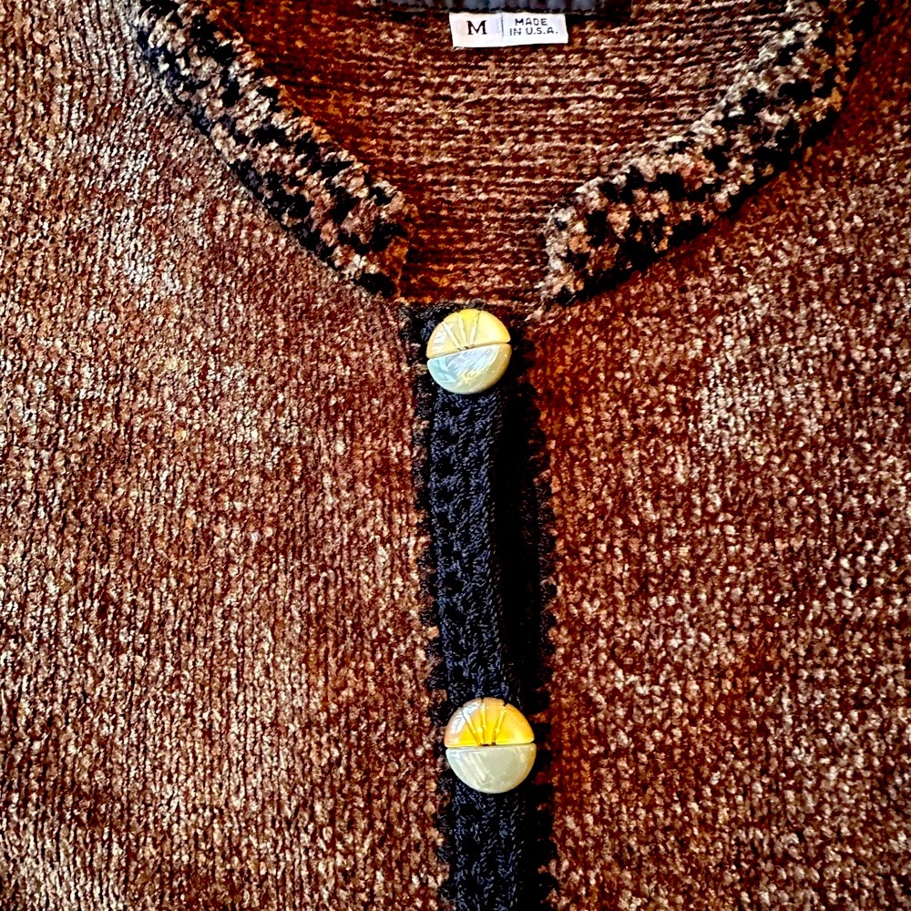 Ani  Barrie Brown Textured Women's Sweater. Never worn.